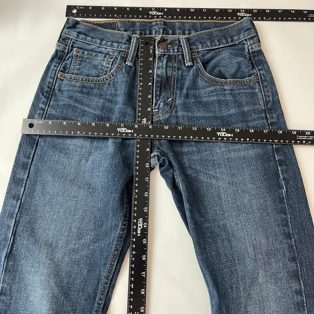 Levis Jeans Mens 29x30 Blue 527 Slim Bootcut Denim Cowboy Rodeo Grunge Y2K